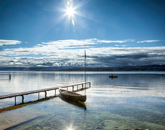 Canoe on Lac Neuchatel